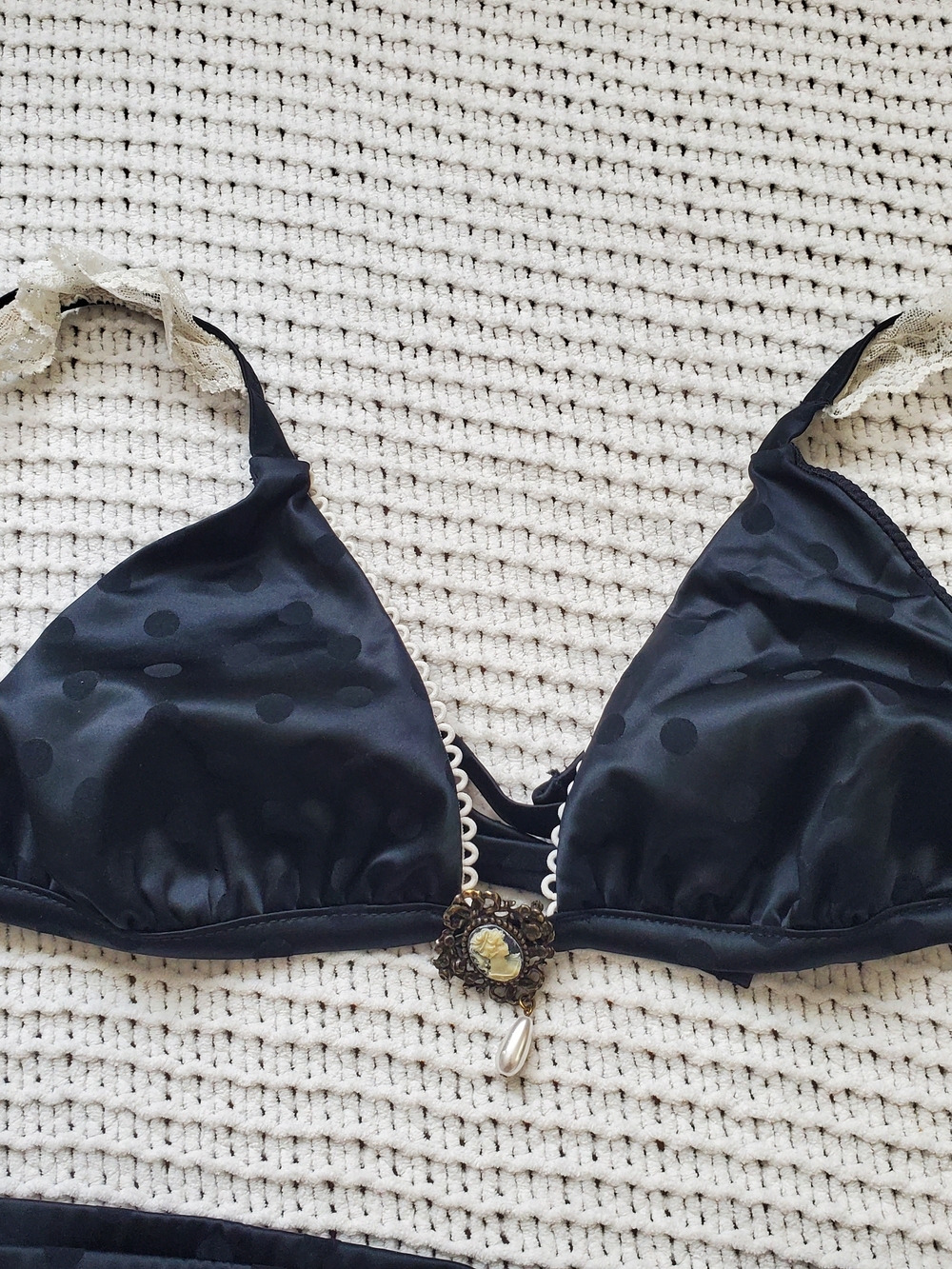 Rare vintage Beach bunny Lady marmalade 2 piece set Collectors Item, Polkadot - Picture 3 of 11